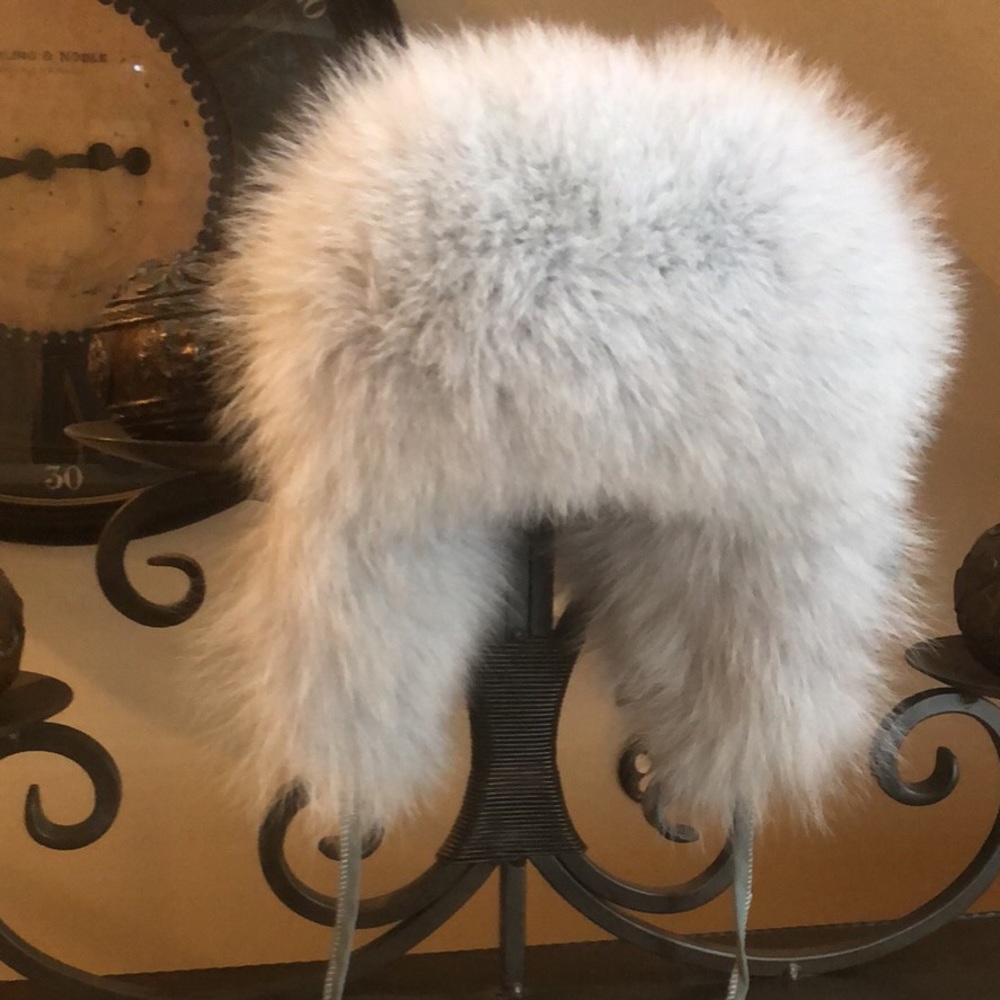 Genuine fox fur hat